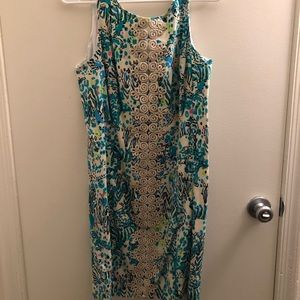 Lilly Pulitzer Sea Oats Print Dress Size 12